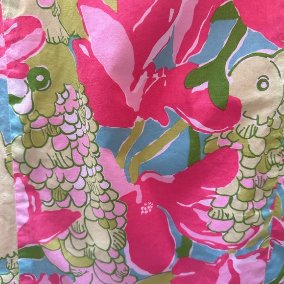 Lilly Pulitzer Strapless Dress, US Size 6, Bird and Flower Pattern - Picture 6 of 8